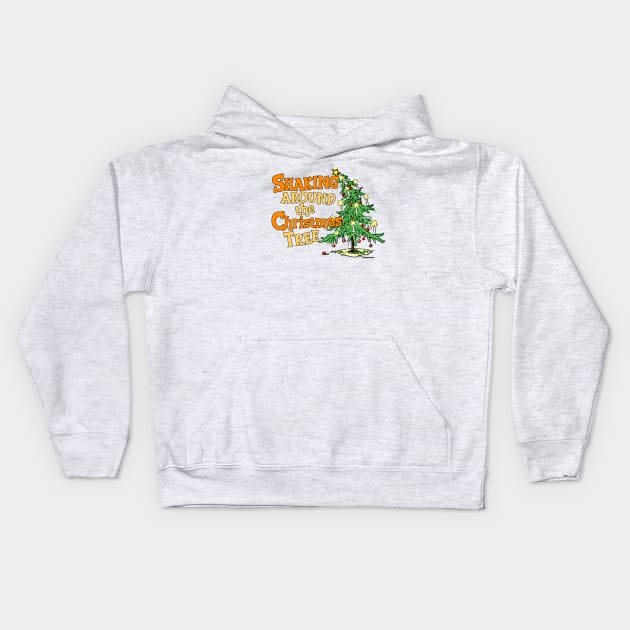 Shaking Around the Christmas Tree Parkinsons Awareness Kids Hoodie by SteveW50